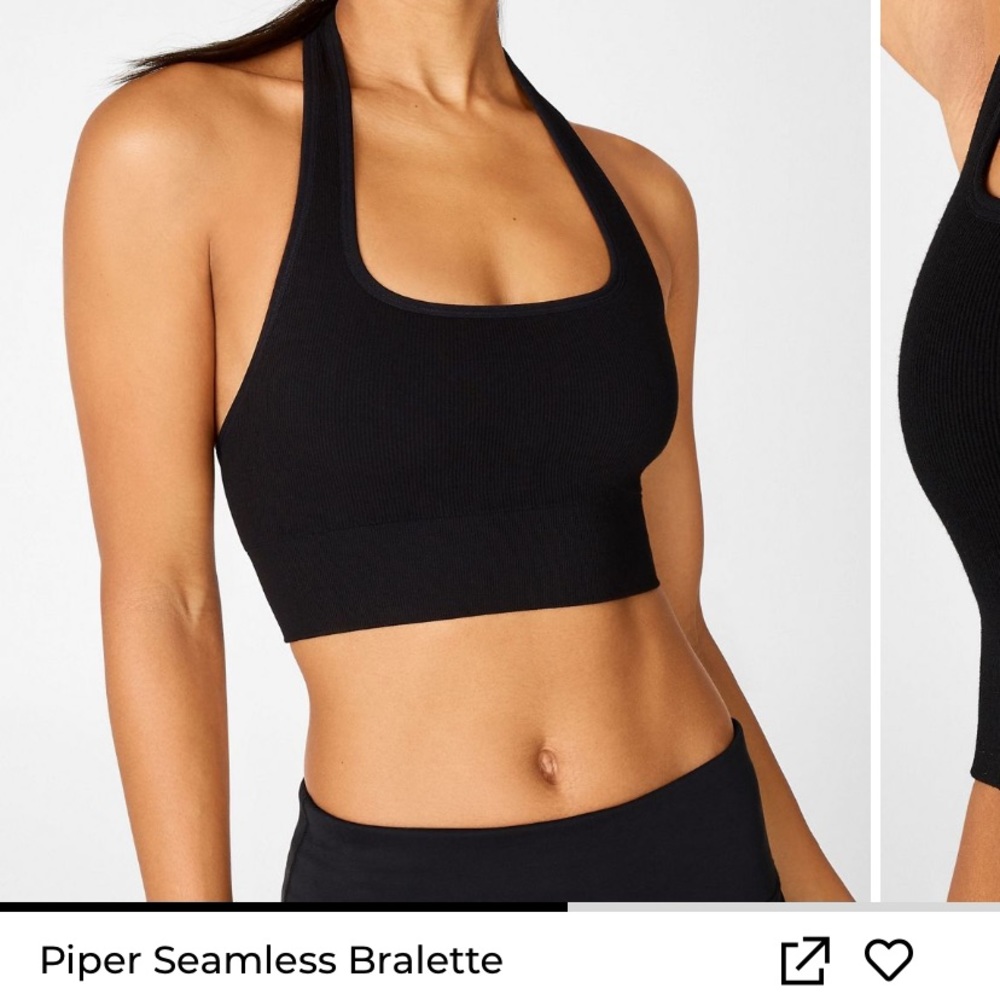Fabletics Piper Seamless Sports Bra XL Halter Neck